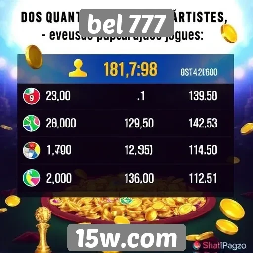 Estatísticas de popularidade do bel 777 entre os jogadores